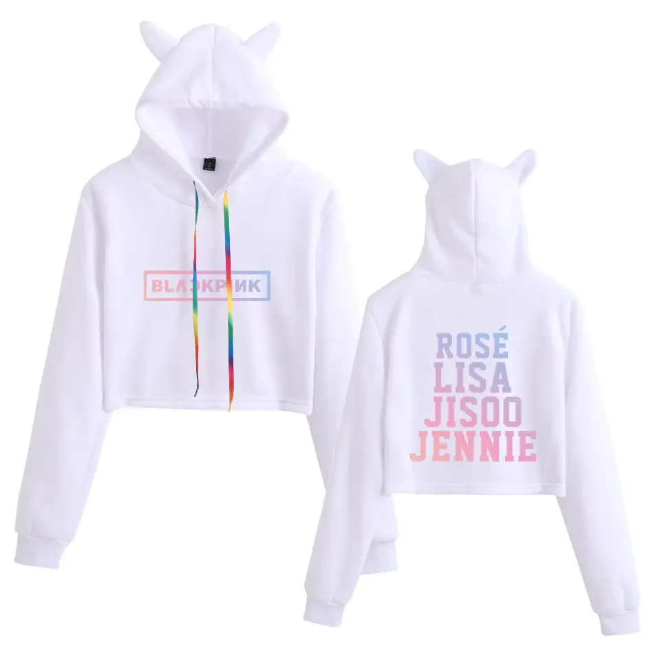 Women Pink Cat Ear Hoodie Set Wholesale - Image 10