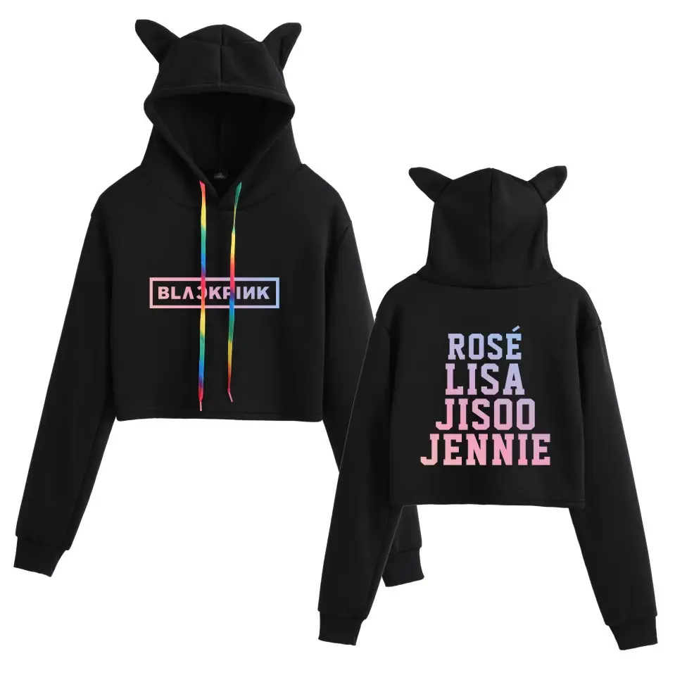 Women Pink Cat Ear Hoodie Set Wholesale - Image 9