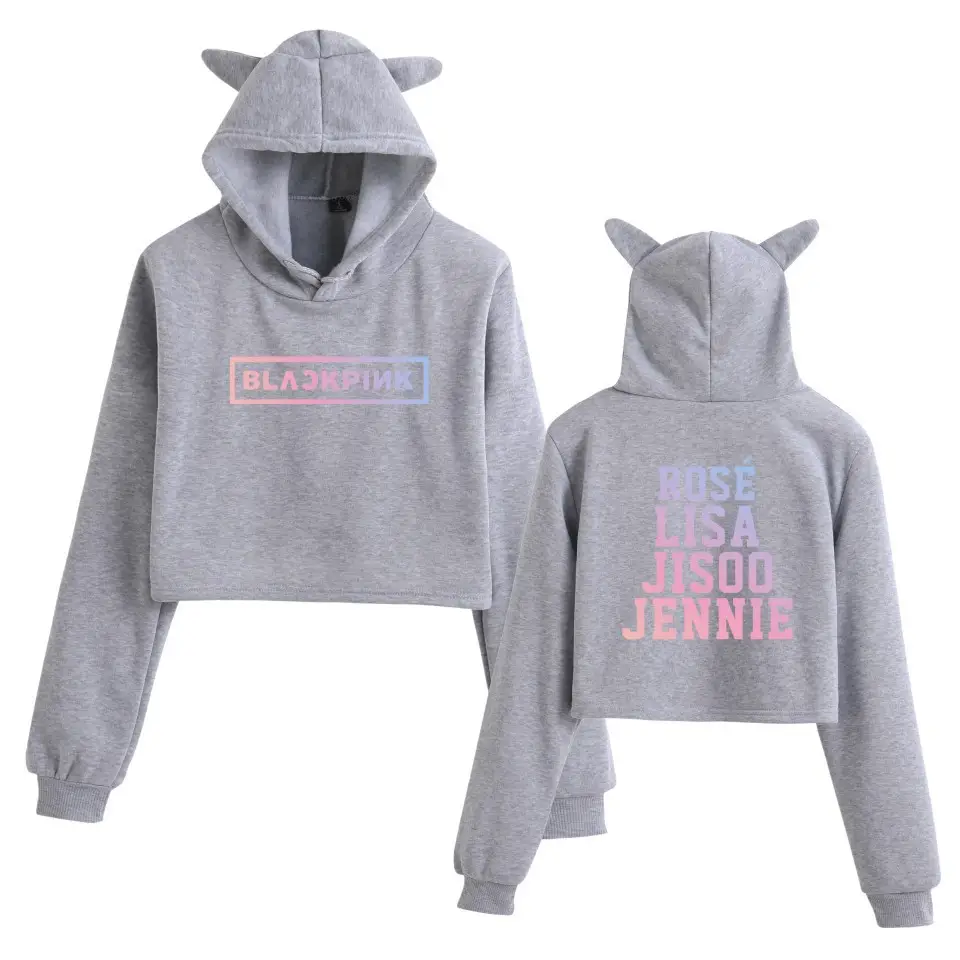 Women Pink Cat Ear Hoodie Set Wholesale - Image 3