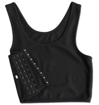 2018 Black Three-Row Hook Sports Chest Vest