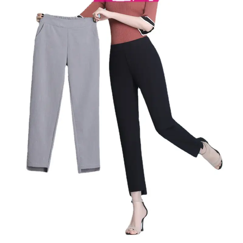 Women's Light Green Cropped Slim Fit Pants 2025 - Image 11