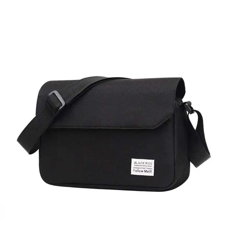 Simple Men's Grey Shoulder Messenger Bag