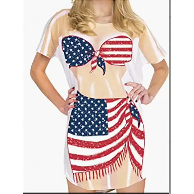 2023 Summer Printed Bikini Dress for Women - Image 9