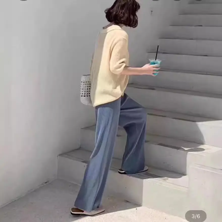 2024 Beltless Wide Leg Pants with Slimming Trousers Set - Image 7