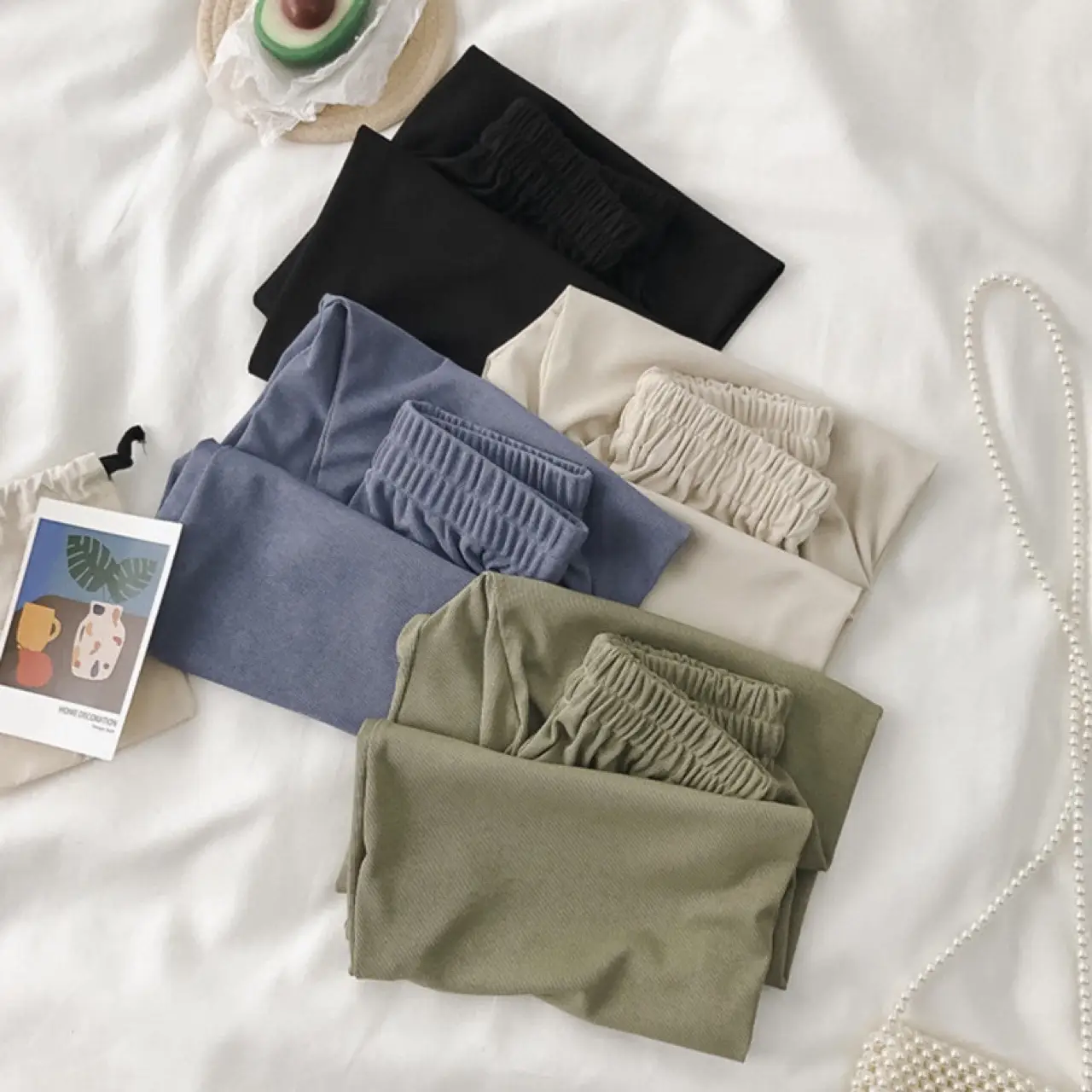 2024 Beltless Wide Leg Pants with Slimming Trousers Set — feature 7