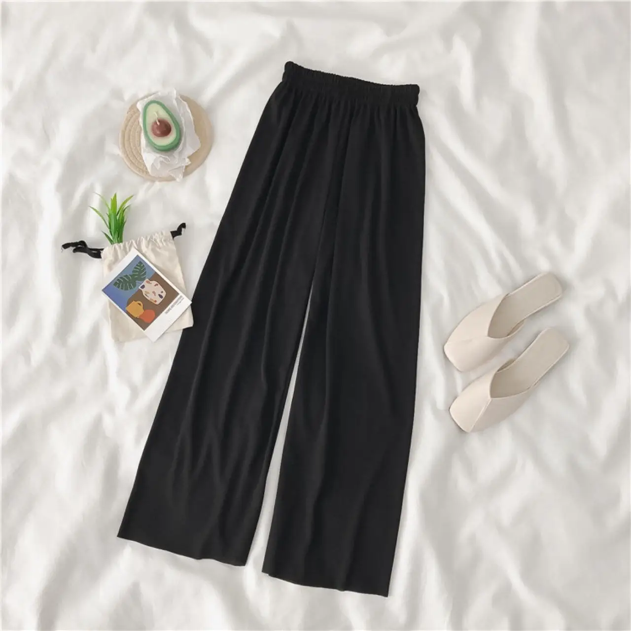 2024 Beltless Wide Leg Pants with Slimming Trousers Set — feature 9