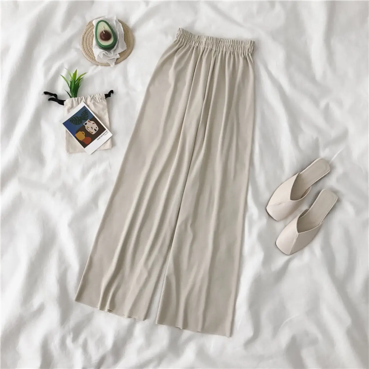 2024 Beltless Wide Leg Pants with Slimming Trousers Set - Image 4