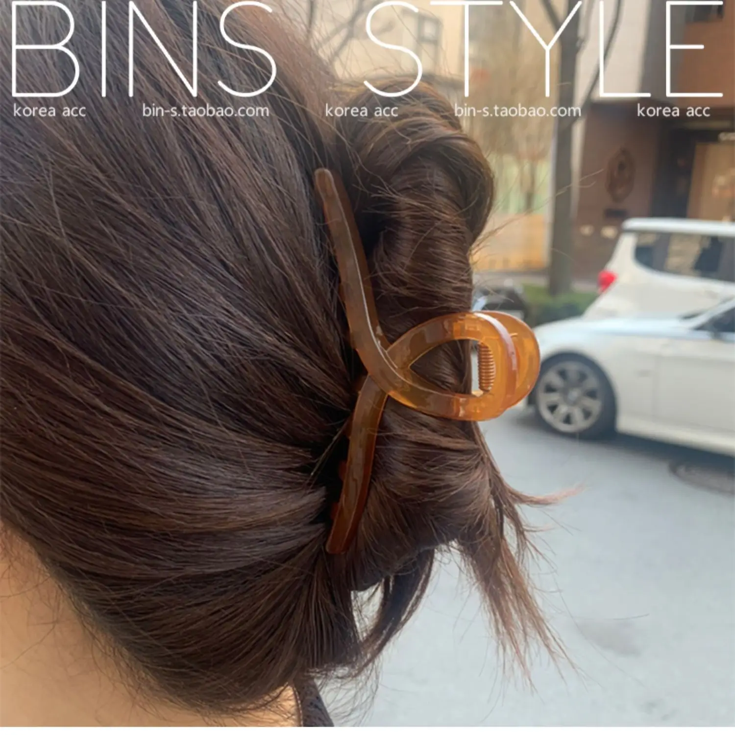 Korean Chic Jelly Green Cross Hair Clip