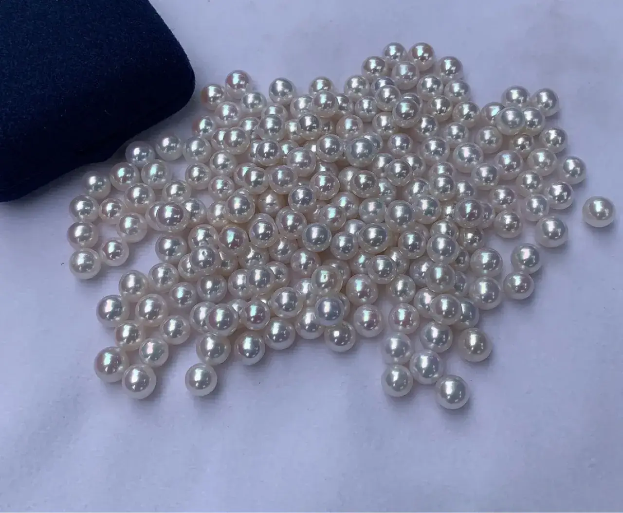 New White Transparent Pearl Beads 6.5-7mm Wholesale - Image 2