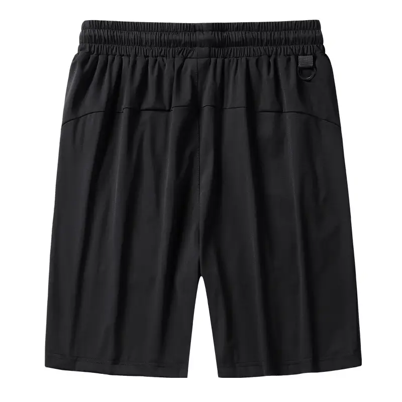 Men Ice Silk Casual Shorts Black Mesh Quick Dry - Image 14