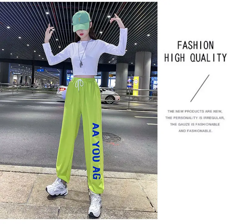Women Printed Jogger Pants Black Green 2025 Summer — feature 18