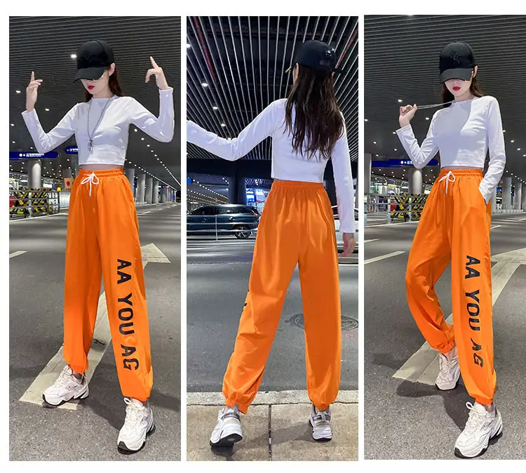 Women Printed Jogger Pants Black Green 2025 Summer — feature 4