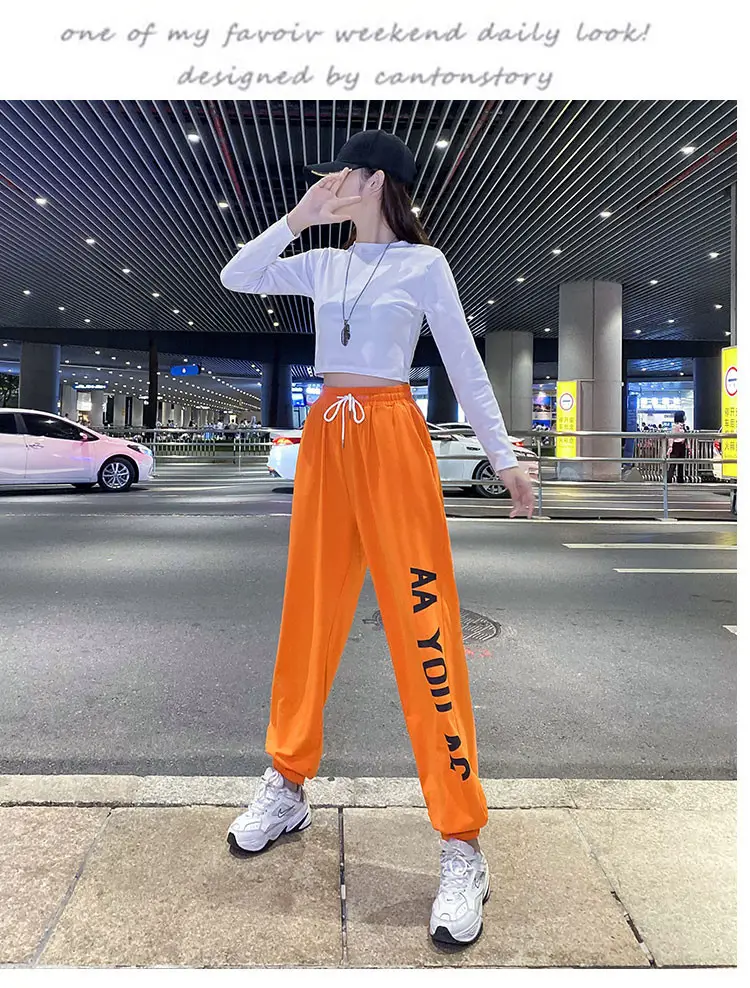 Women Printed Jogger Pants Black Green 2025 Summer — feature 5
