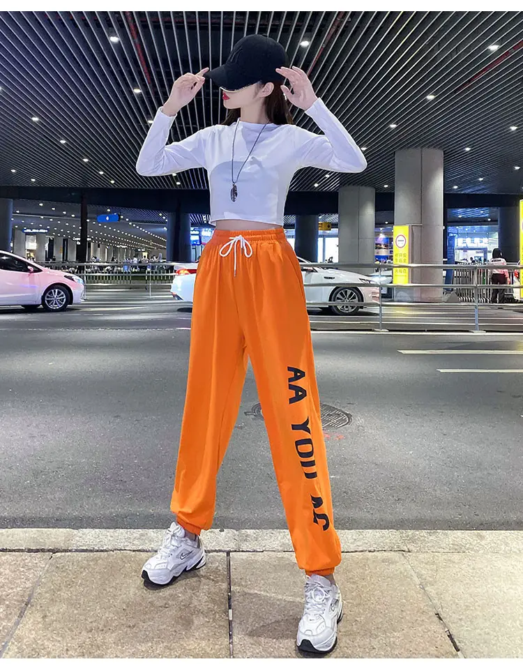 Women Printed Jogger Pants Black Green 2025 Summer — feature 6
