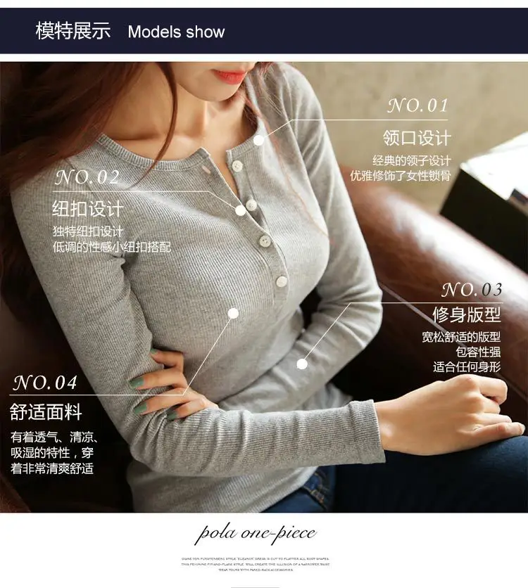 Women Button Top Long Sleeve T-Shirt Black 2025 — feature 6