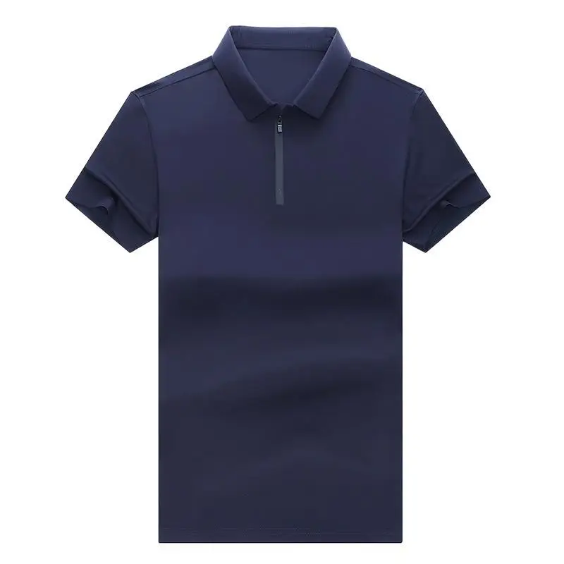 Men's Maroon Cotton Zipper Polo T-Shirt Slim Fit - Image 9