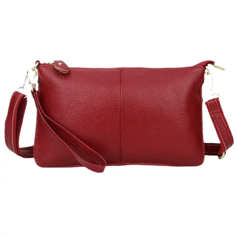 Women's Genuine Leather Crossbody Bag Brown - Image 21