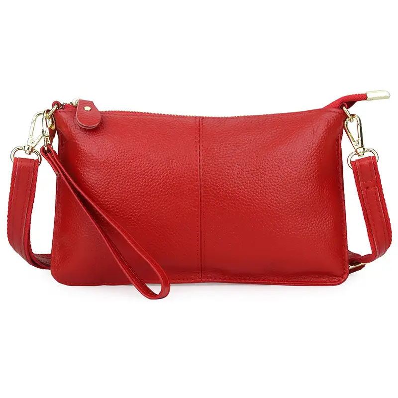 Women's Genuine Leather Crossbody Bag Brown - Image 2