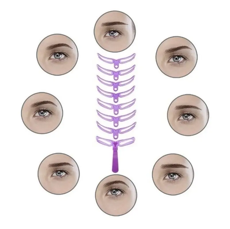 Four-Generation Thrush Eyebrow Stickers 8 Shapes - Image 5