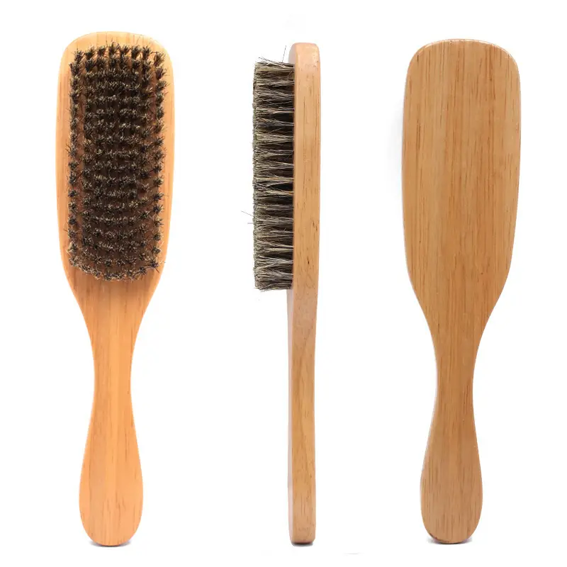 Men's Bristle Nylon Beard Brush for Broken Hair Cleaning - Image 2