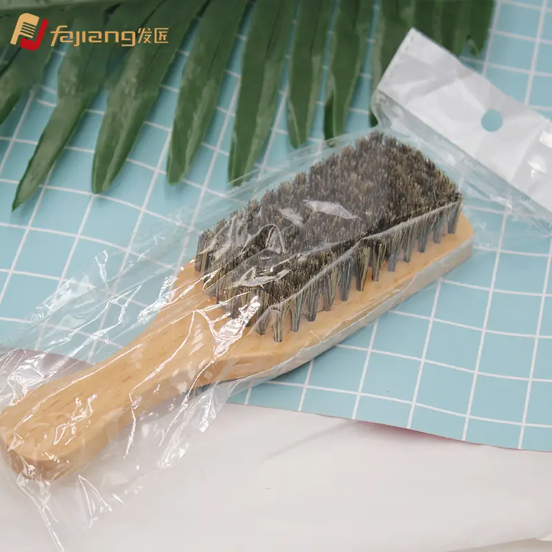 Men's Bristle Nylon Beard Brush for Broken Hair Cleaning - Image 4
