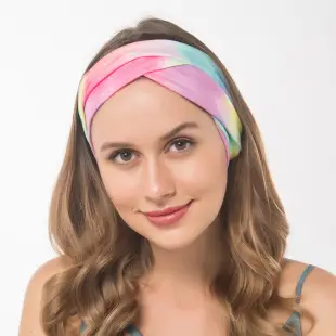 Women's Printed Elastic Headband with Wide Bristle — feature 10