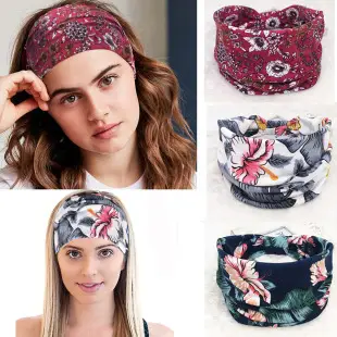 Women's Printed Elastic Headband with Wide Bristle — feature 14