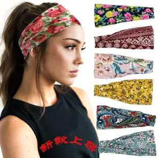 Women's Printed Elastic Headband with Wide Bristle — feature 16