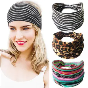 Women's Printed Elastic Headband with Wide Bristle — feature 18