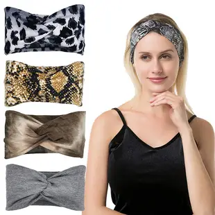 Women's Printed Elastic Headband with Wide Bristle — feature 34