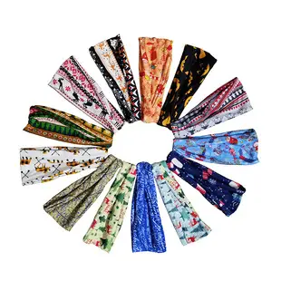 Women's Printed Elastic Headband with Wide Bristle — feature 36
