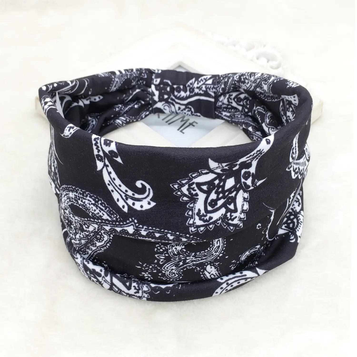 Women's Printed Elastic Headband with Wide Bristle - Image 16