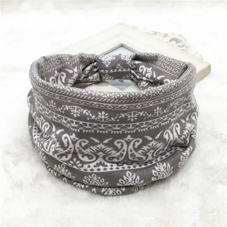 Women's Printed Elastic Headband with Wide Bristle - Image 17