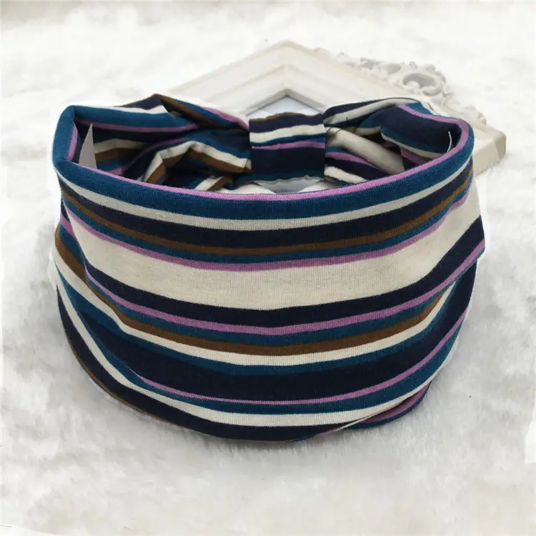 Women's Printed Elastic Headband with Wide Bristle - Image 9