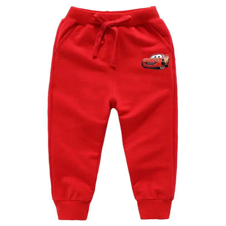 2023 Kids Yellow Car Print Trousers Medium Small - Image 2