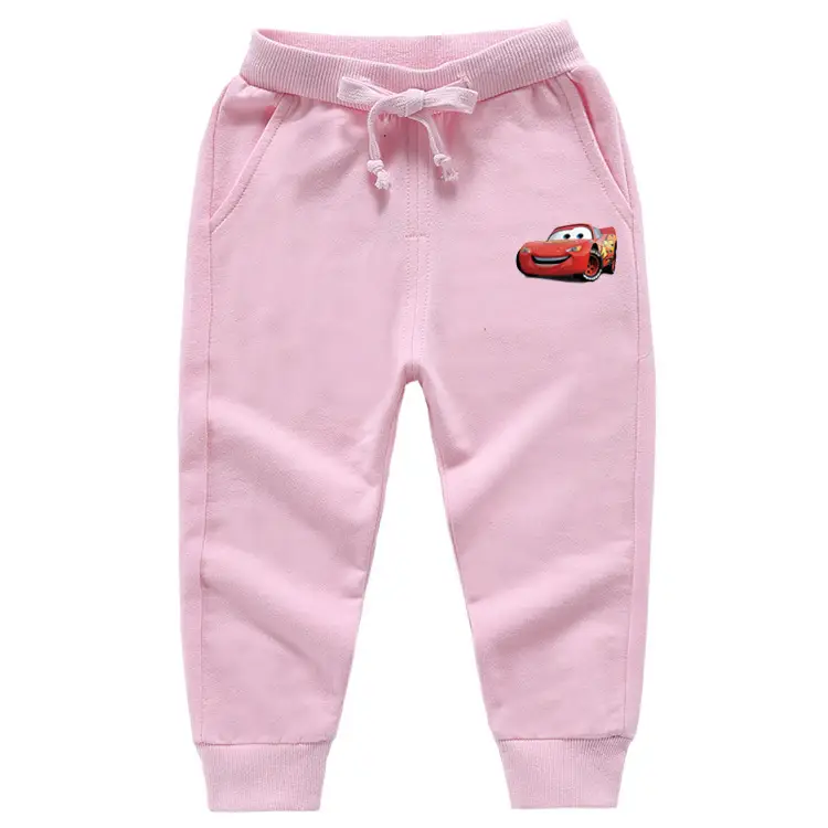 2023 Kids Yellow Car Print Trousers Medium Small - Image 5