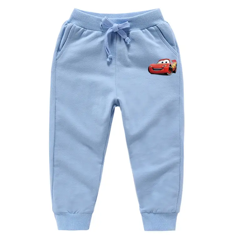 2023 Kids Yellow Car Print Trousers Medium Small - Image 6