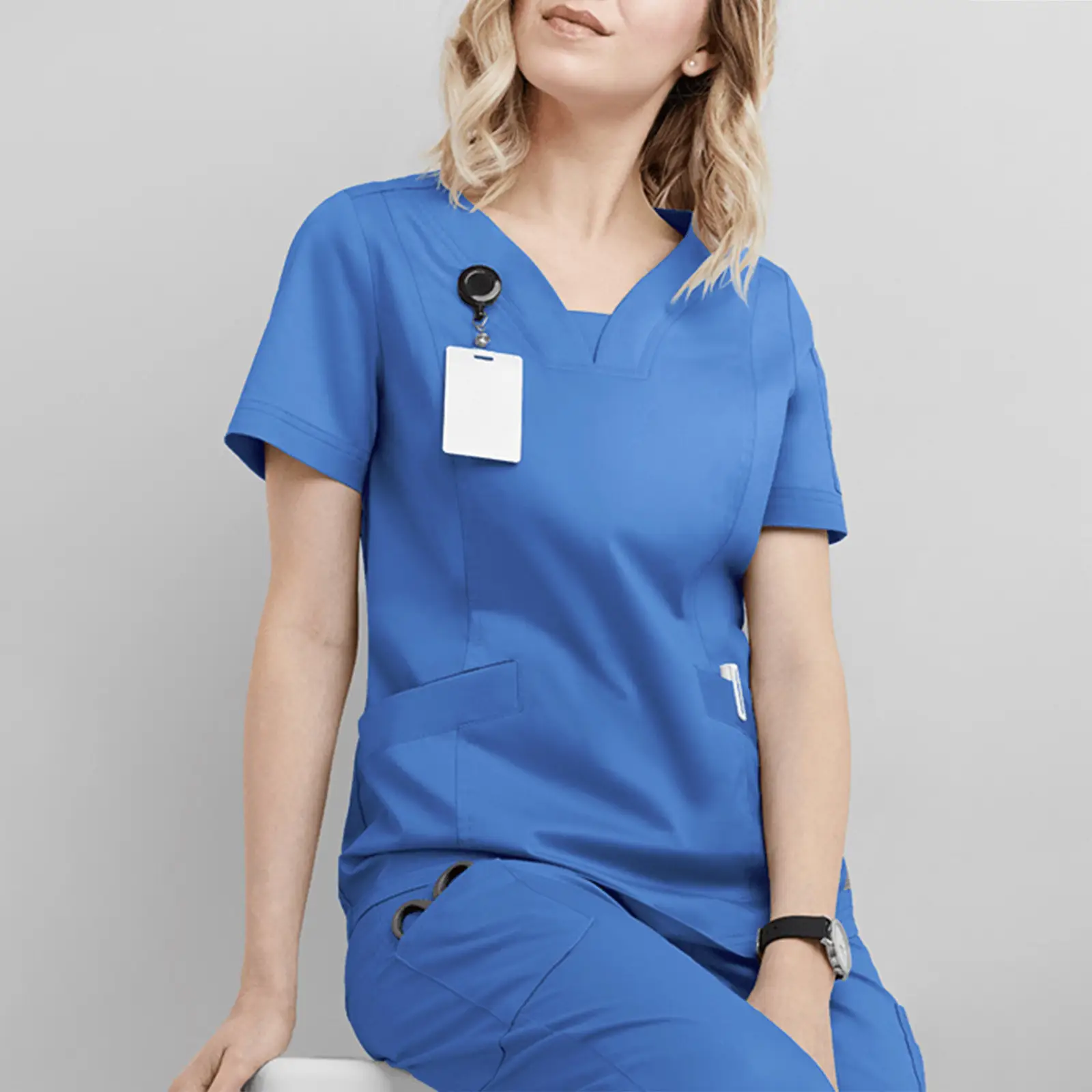 Women's Short Sleeve T-Shirt for Hand Washing Work Nurse Surgeon - Image 20