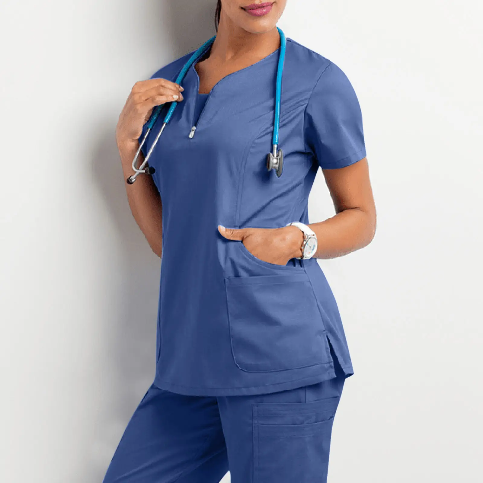 Women's Short Sleeve T-Shirt for Hand Washing Work Nurse Surgeon - Image 10