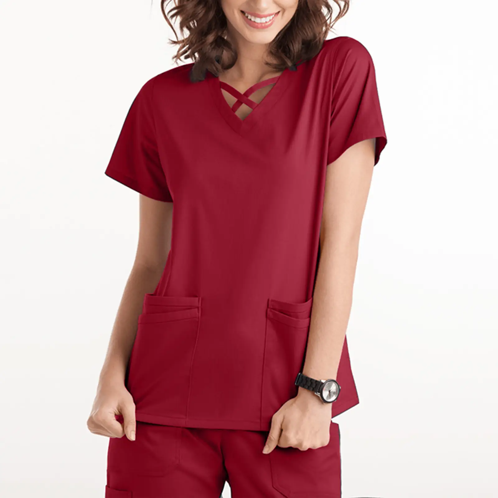 Women's Short Sleeve T-Shirt for Hand Washing Work Nurse Surgeon - Image 14