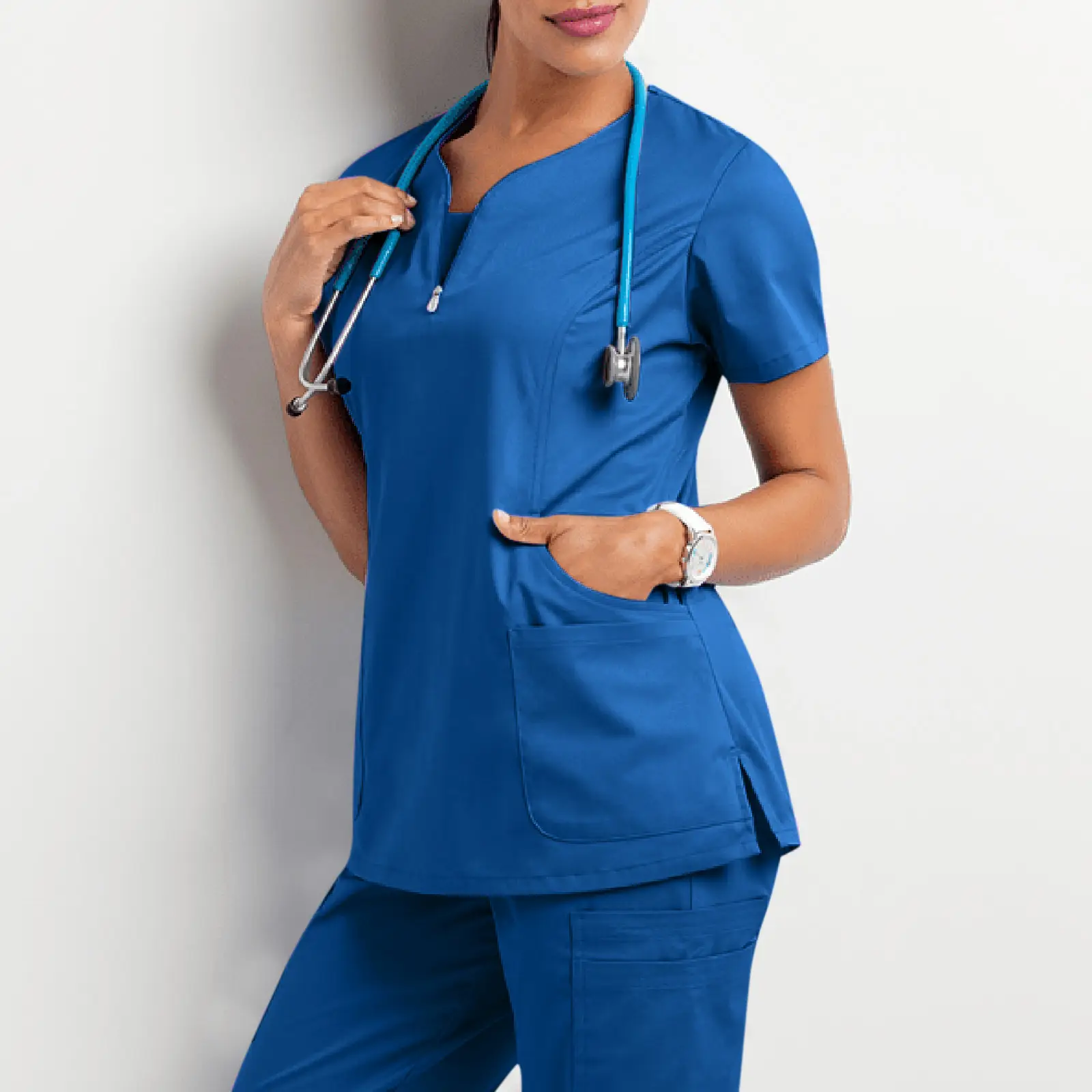 Women's Short Sleeve T-Shirt for Hand Washing Work Nurse Surgeon - Image 8