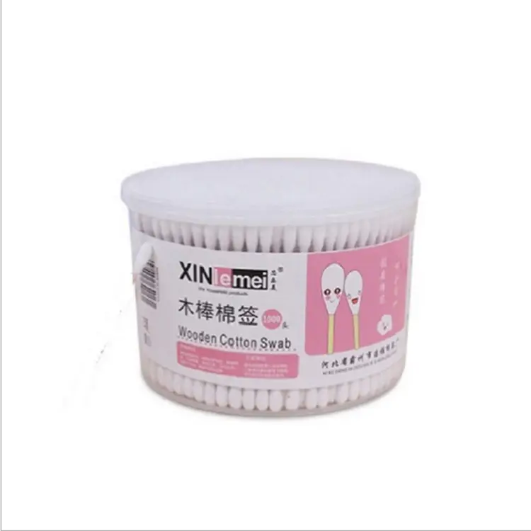 500 Pack Wooden Cotton Swabs Double Headed Makeup Remover