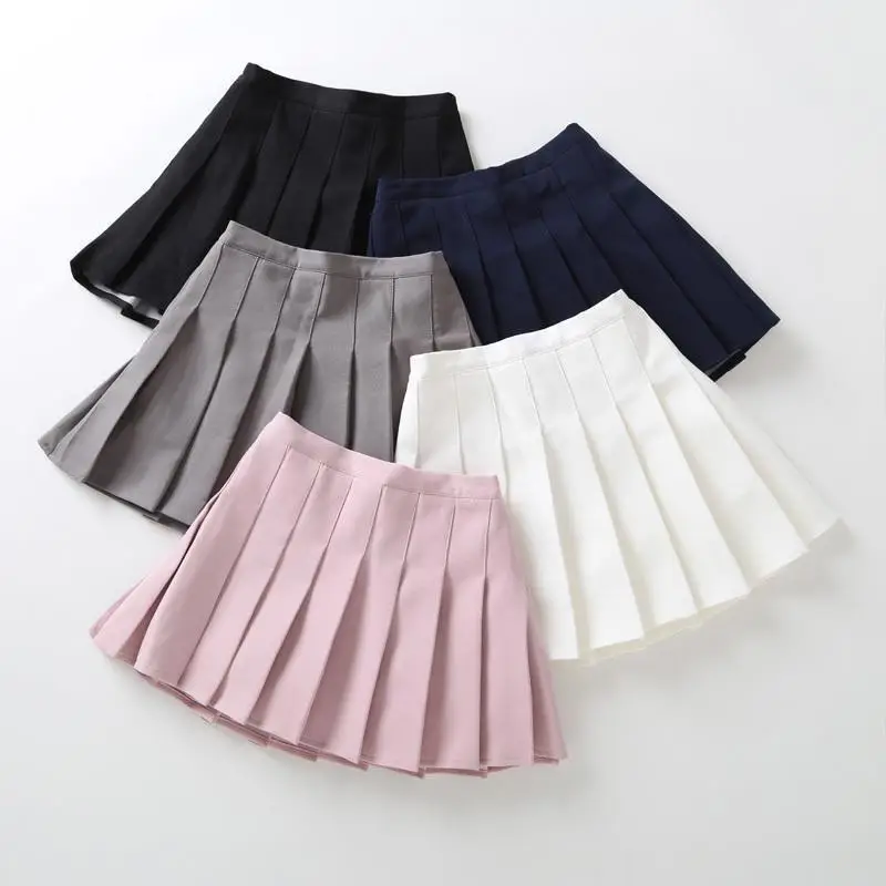 Girls Navy Blue Pleated Skirt Summer Wear - Image 6