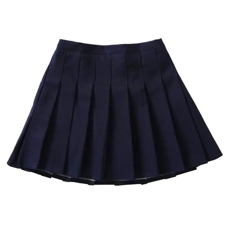 Girls Navy Blue Pleated Skirt Summer Wear - Image 10