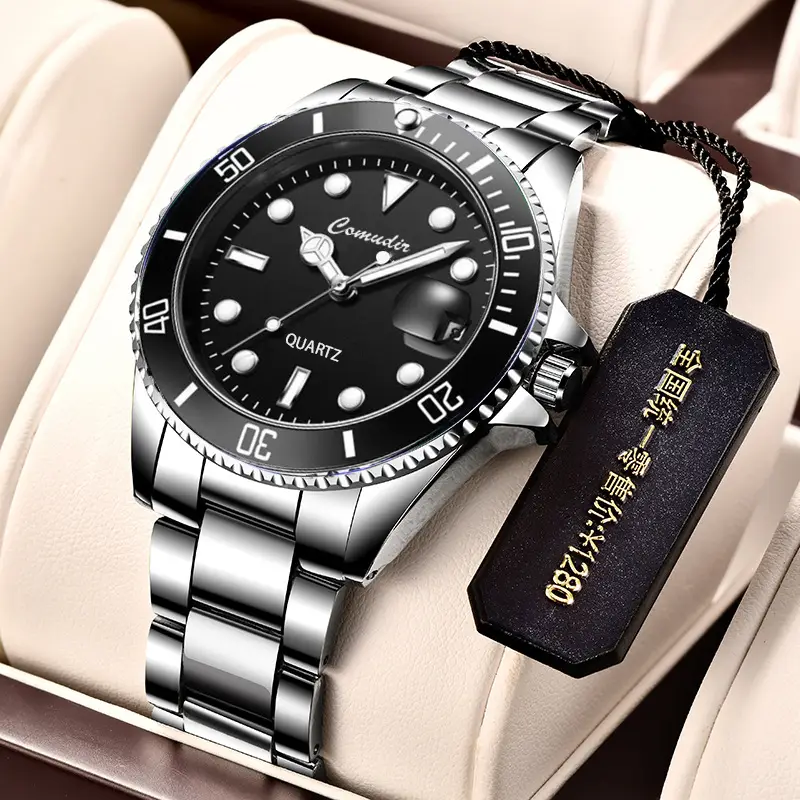 Green Water Ghost Fully Automatic Quartz Watch Men's Watch Trendy Luminous Waterproof Sports Watch Cross-Border Foreign Trade Douyin Dropshipping