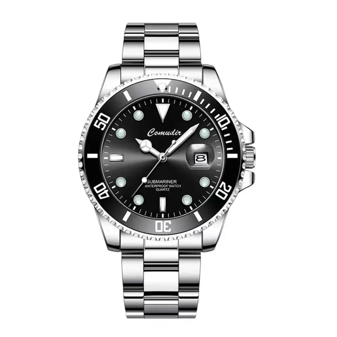 Green Water Ghost Fully Automatic Quartz Watch Men's Watch Trendy Luminous Waterproof Sports Watch Cross-Border Foreign Trade Douyin Dropshipping