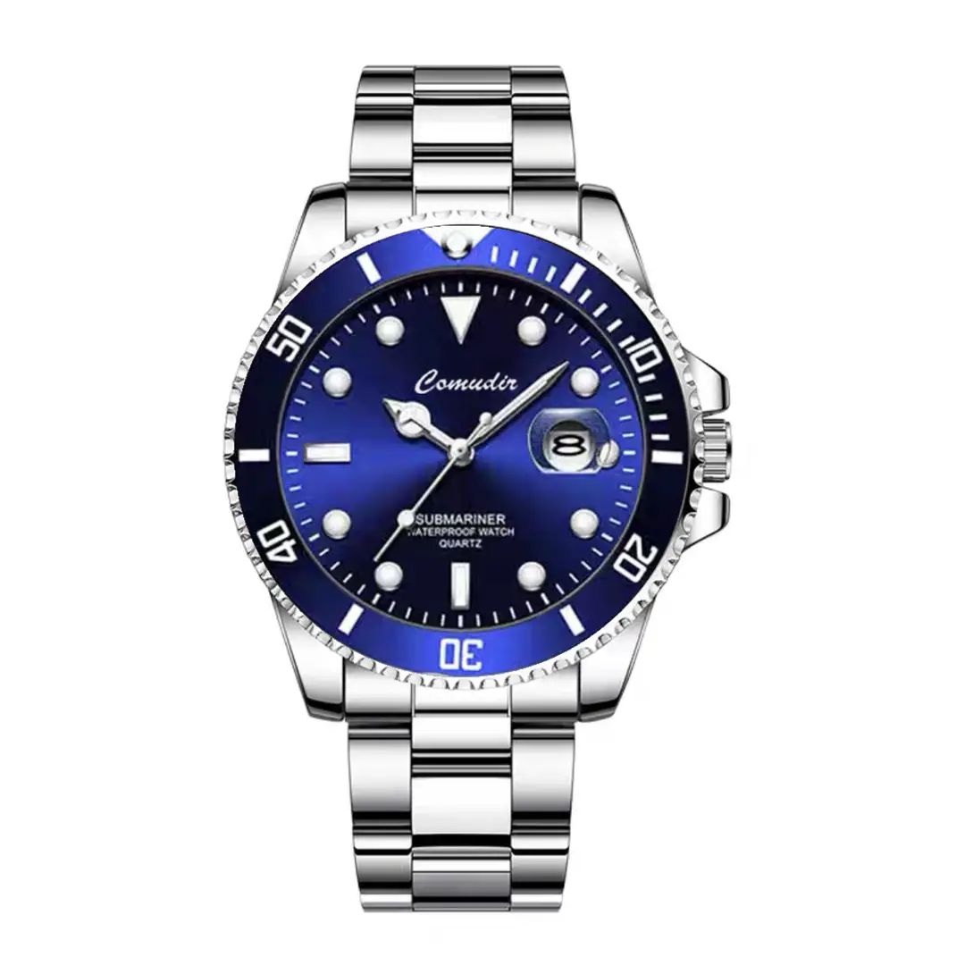 Green Water Ghost Fully Automatic Quartz Watch Men's Watch Trendy Luminous Waterproof Sports Watch Cross-Border Foreign Trade Douyin Dropshipping