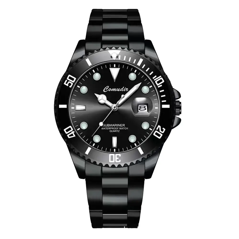 Green Water Ghost Fully Automatic Quartz Watch Men's Watch Trendy Luminous Waterproof Sports Watch Cross-Border Foreign Trade Douyin Dropshipping
