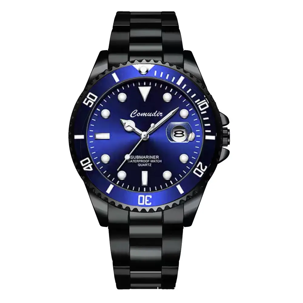 Green Water Ghost Fully Automatic Quartz Watch Men's Watch Trendy Luminous Waterproof Sports Watch Cross-Border Foreign Trade Douyin Dropshipping