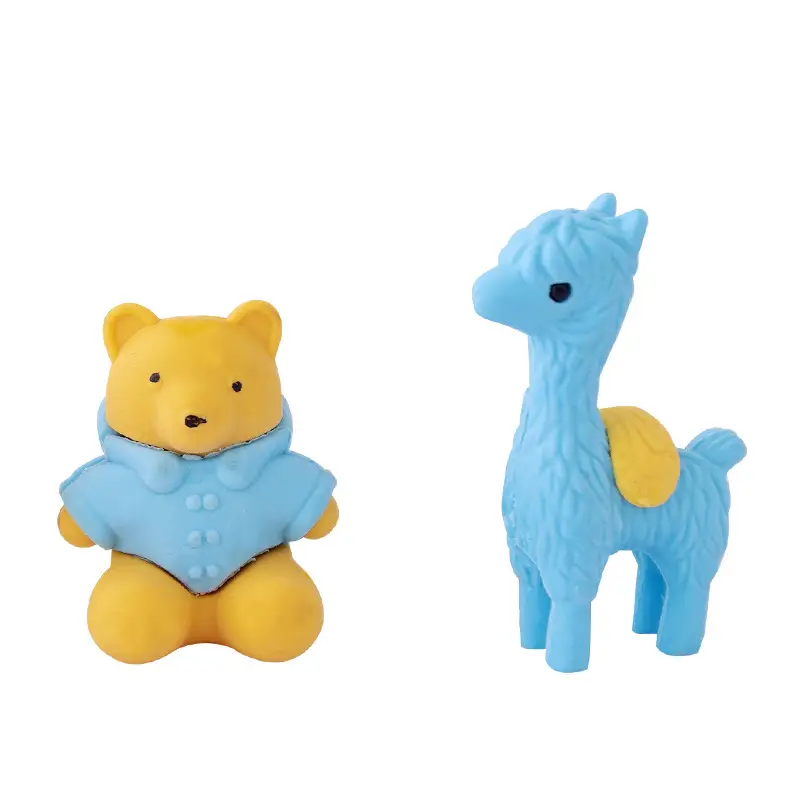 T-Card Eraser Creative Cute Animal Shape Removable Small Eraser Kindergarten Student Pencil Eraser